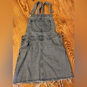 ZARA Authentic denim by TRF | USA Small | Denim raw hem overall skirt